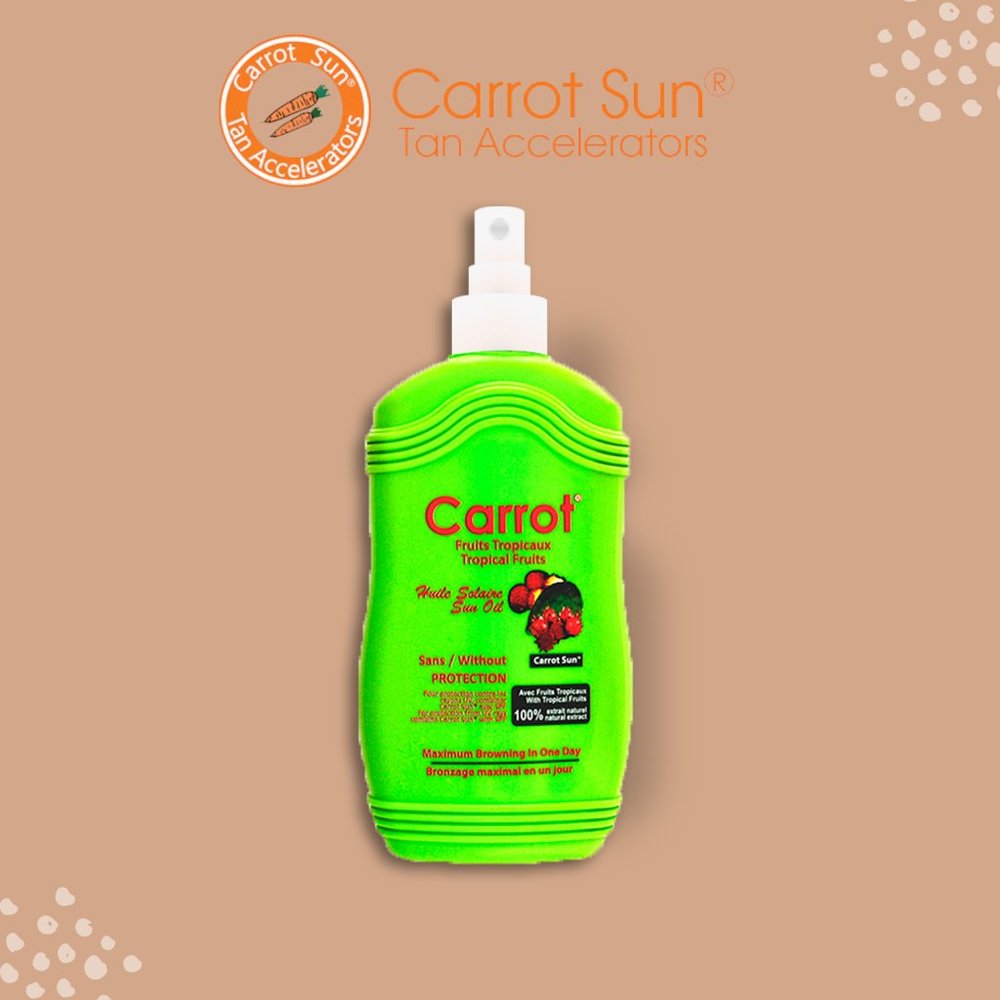 Carrot Sun Tan Accelerator Tropical Fruit  with Carrot Oil and L-Tyrosine
